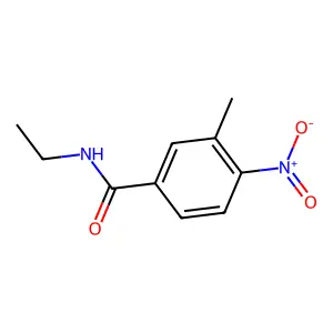 N-ethyl-3-methyl-4-nitrobenzamide structure