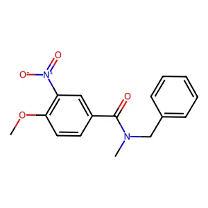 N-benzyl-4-methoxy-N-methyl-3-nitrobenzamide structure