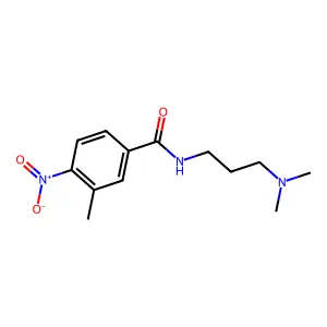 N-[3-(dimethylamino)propyl]-3-methyl-4-nitrobenzamide structure