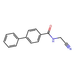 N-(cyanomethyl)biphenyl-4-carboxamide structure