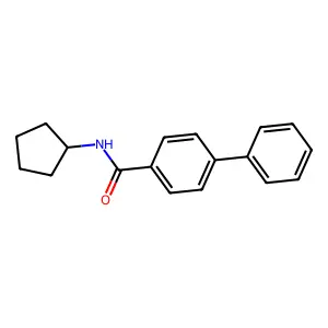 N-cyclopentyl-4-phenylbenzamide structure