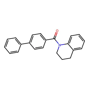 4-Phenylphenyl 1,2,3,4-tetrahydroquinolyl ketone structure