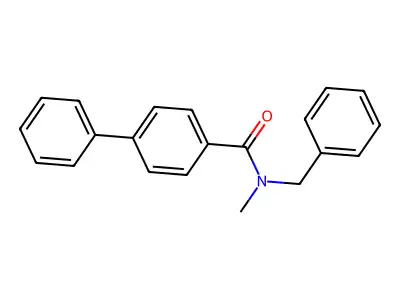 N-benzyl-N-methyl-4-phenylbenzamide structure