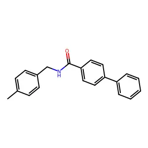 N-(4-methylbenzyl)biphenyl-4-carboxamide structure