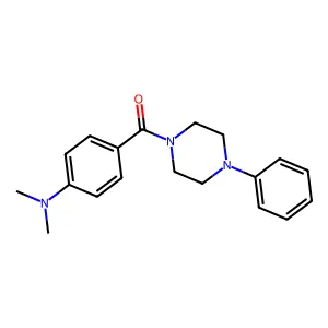 4-(Dimethylamino)phenyl 4-phenylpiperazinyl ketone structure