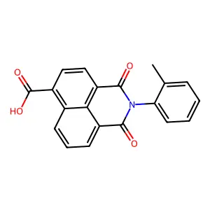 1,3-dioxo-2-(o-tolyl)-2,3-dihydro-1H-benzo[de]isoquinoline-6-carboxylic acid structure