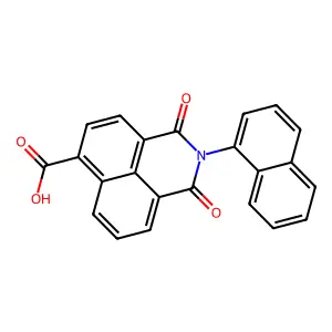 2-Naphthalen-1-yl-1,3-dioxobenzo[de]isoquinoline-6-carboxylic acid structure