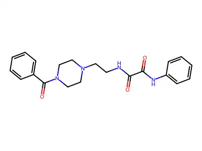 N-[2-(4-benzoylpiperazin-1-yl)ethyl]-N'-phenyloxamide structure