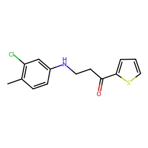 3-(3-Chloro-4-methylanilino)-1-(2-thienyl)-1-propanone structure