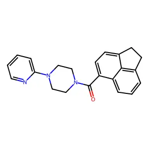 1,2-Dihydroacenaphthylen-5-yl-(4-pyridin-2-ylpiperazin-1-yl)methanone structure