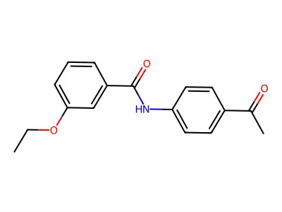 N-(4-acetylphenyl)-3-ethoxybenzamide structure