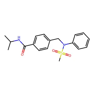 4-[(N-methylsulfonylanilino)methyl]-N-propan-2-ylbenzamide structure