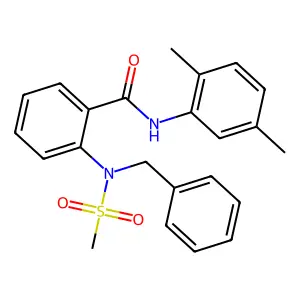 2-[benzyl(methylsulfonyl)amino]-N-(2,5-dimethylphenyl)benzamide structure