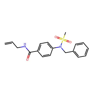 N-Allyl-4-(benzyl-methanesulfonyl-amino)-benzamide structure