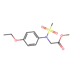 Methyl N-(4-ethoxyphenyl)-N-(methylsulfonyl)glycinate structure