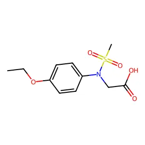 N-(4-Ethoxyphenyl)-N-(methylsulfonyl)glycine structure