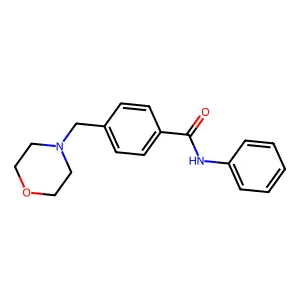4-[(morpholin-4-yl)methyl]-N-phenylbenzamide structure