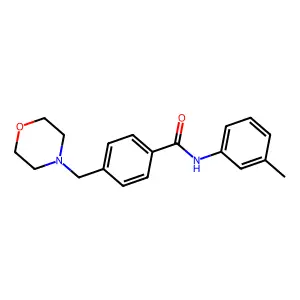 N-(3-methylphenyl)-4-(morpholin-4-ylmethyl)benzamide structure
