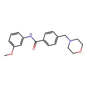 N-(3-methoxyphenyl)-4-(morpholin-4-ylmethyl)benzamide structure