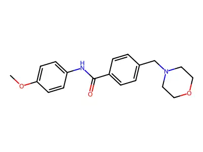 N-(4-methoxyphenyl)-4-(morpholin-4-ylmethyl)benzamide structure