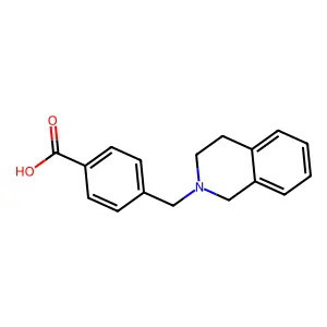 4-(3,4-Dihydro-2(1H)-isoquinolinylmethyl)benzoic acid structure