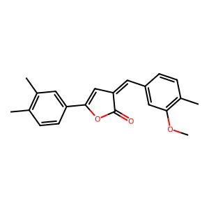 5-(3,4-dimethylphenyl)-3-(3-methoxy-4-methylbenzylidene)-2(3H)-furanone structure