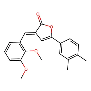 (3E)-3-[(2,3-dimethoxyphenyl)methylidene]-5-(3,4-dimethylphenyl)furan-2-one structure