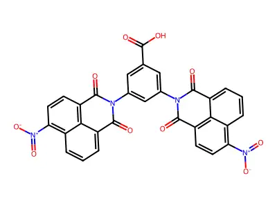 3,5-bis(6-nitro-1,3-dioxo-1H-benzo[de]isoquinolin-2(3H)-yl)benzoic acid structure