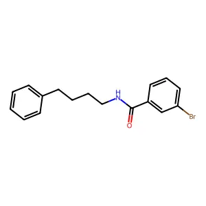 3-bromo-N-(4-phenylbutyl)benzamide structure
