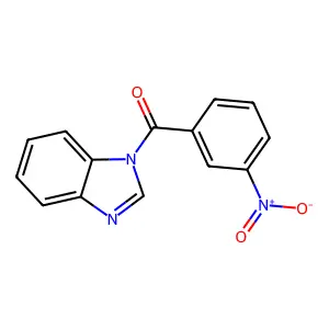 Benzoimidazol-1-yl-(3-nitro-phenyl)-methanone structure