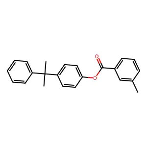4-(1-Methyl-1-phenylethyl)phenyl 3-methylbenzoate structure