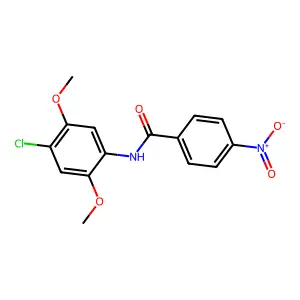 N-(4-chloro-2,5-dimethoxyphenyl)-4-nitrobenzamide structure
