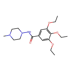 3,4,5-triethoxy-N-(4-methylpiperazin-1-yl)benzamide structure