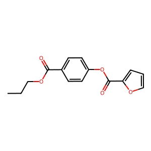 (4-Propoxycarbonylphenyl) furan-2-carboxylate structure