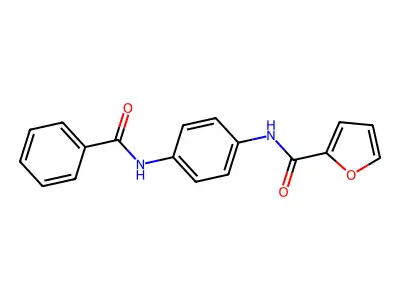 2-Furancarboxamide, N-[4-(benzoylamino)phenyl]- structure