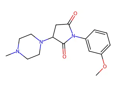 1-(3-Methoxyphenyl)-3-(4-methylpiperazin-1-yl)pyrrolidine-2,5-dione structure