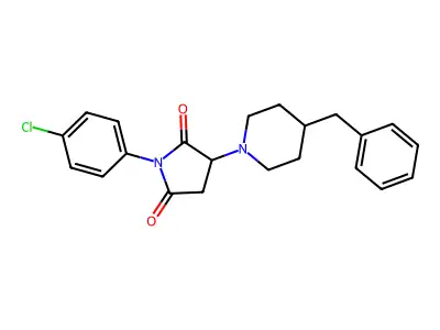 3-(4-Benzylpiperidin-1-yl)-1-(4-chlorophenyl)pyrrolidine-2,5-dione structure