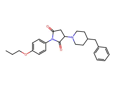 3-(4-Benzylpiperidin-1-yl)-1-(4-propoxyphenyl)pyrrolidine-2,5-dione structure