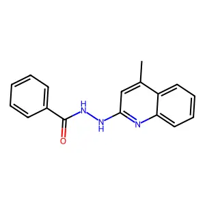 N'-(4-methylquinolin-2-yl)benzohydrazide structure