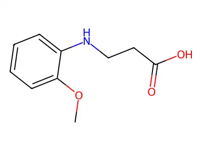 3-[(2-Methoxyphenyl)amino]propanoic acid structure