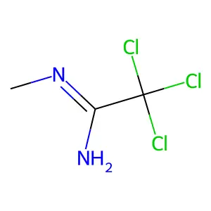 2,2,2-trichloro-N'-methylethanimidamide structure