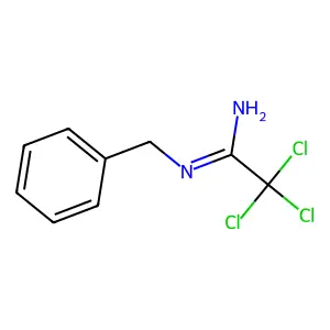 N-benzyl-2,2,2-trichloro-acetamidine structure