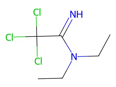 2,2,2-trichloro-N,N-diethylethanimidamide structure