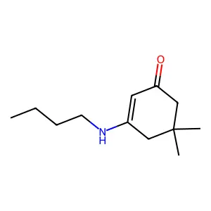 3-(butylamino)-5,5-dimethylcyclohex-2-en-1-one structure