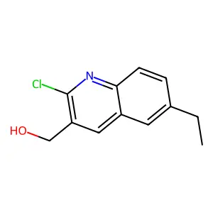 2-Chloro-6-ethylquinoline-3-methanol structure