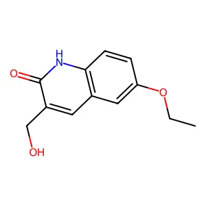 6-Ethoxy-3-(hydroxymethyl)quinolin-2(1H)-one structure