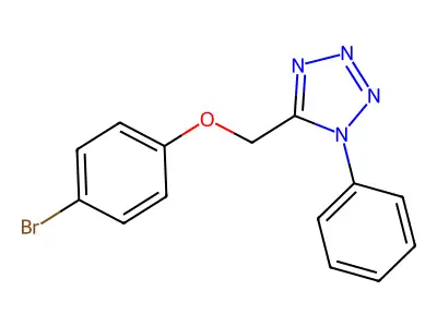 5-[(4-Bromophenoxy)methyl]-1-phenyltetrazole structure
