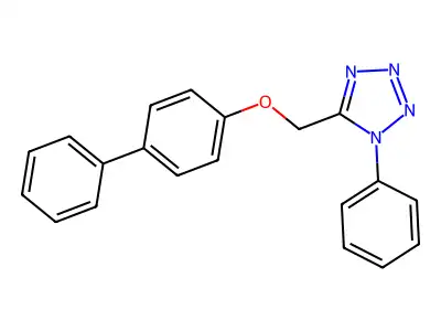 5-[(biphenyl-4-yloxy)methyl]-1-phenyl-1H-tetrazole structure