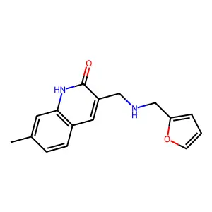 3-{[(Furan-2-ylmethyl)-amino]-methyl}-7-methyl-1H-quinolin-2-one structure