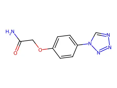 2-[4-(Tetrazol-1-yl)phenoxy]acetamide structure